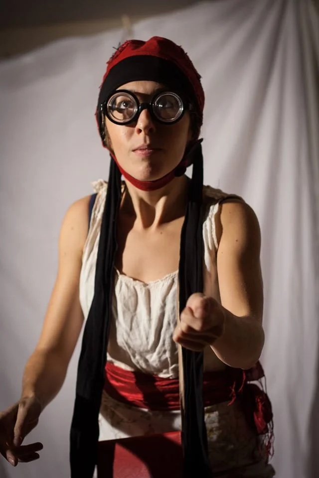 Close-up of Giorgia in dramatic pose