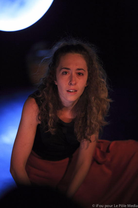 Close-up of Giorgia looking concerned